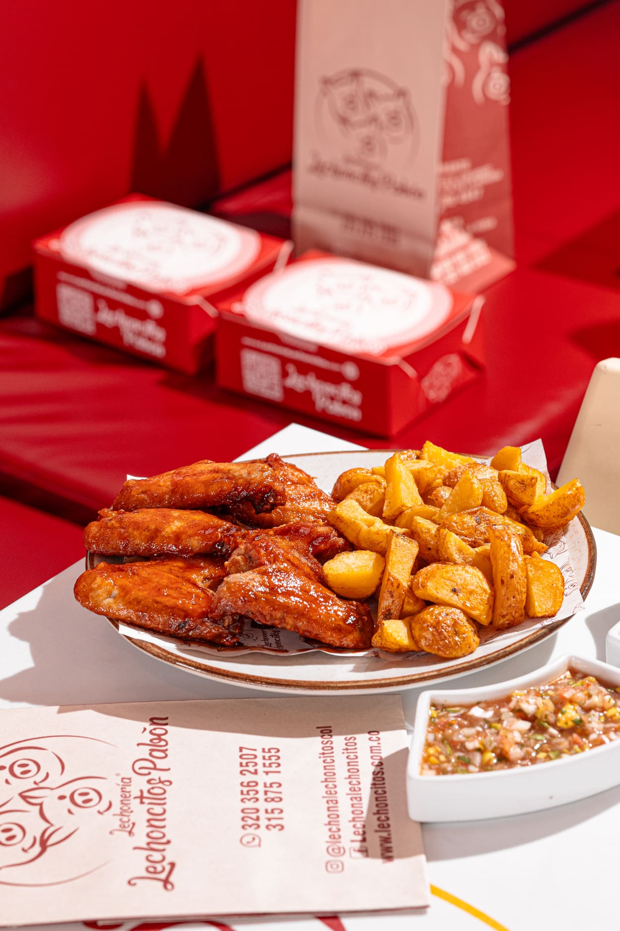 alitas de pollo bbq