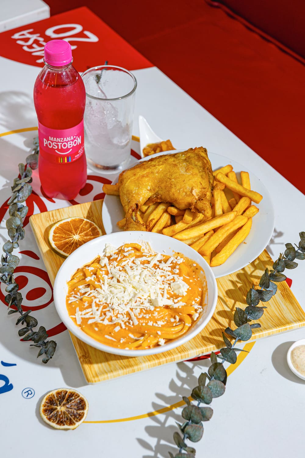 spaguetis con pollo